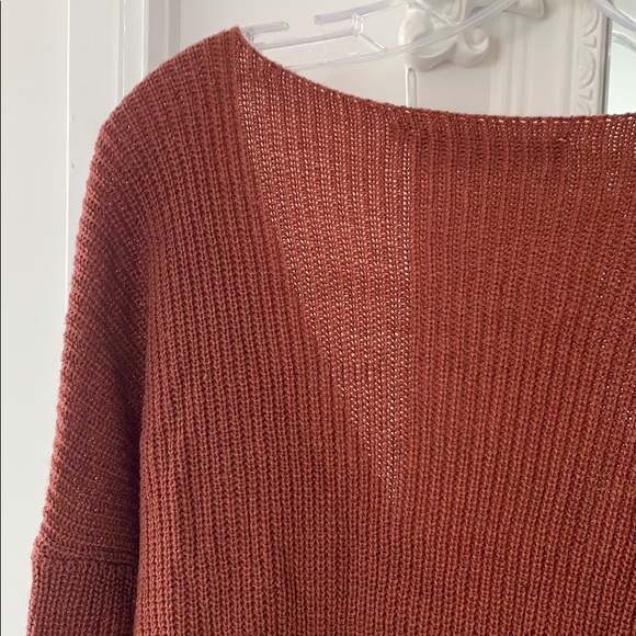 ASTR The Label Copper Faux Wrap Sweater - Picture 6 of 7